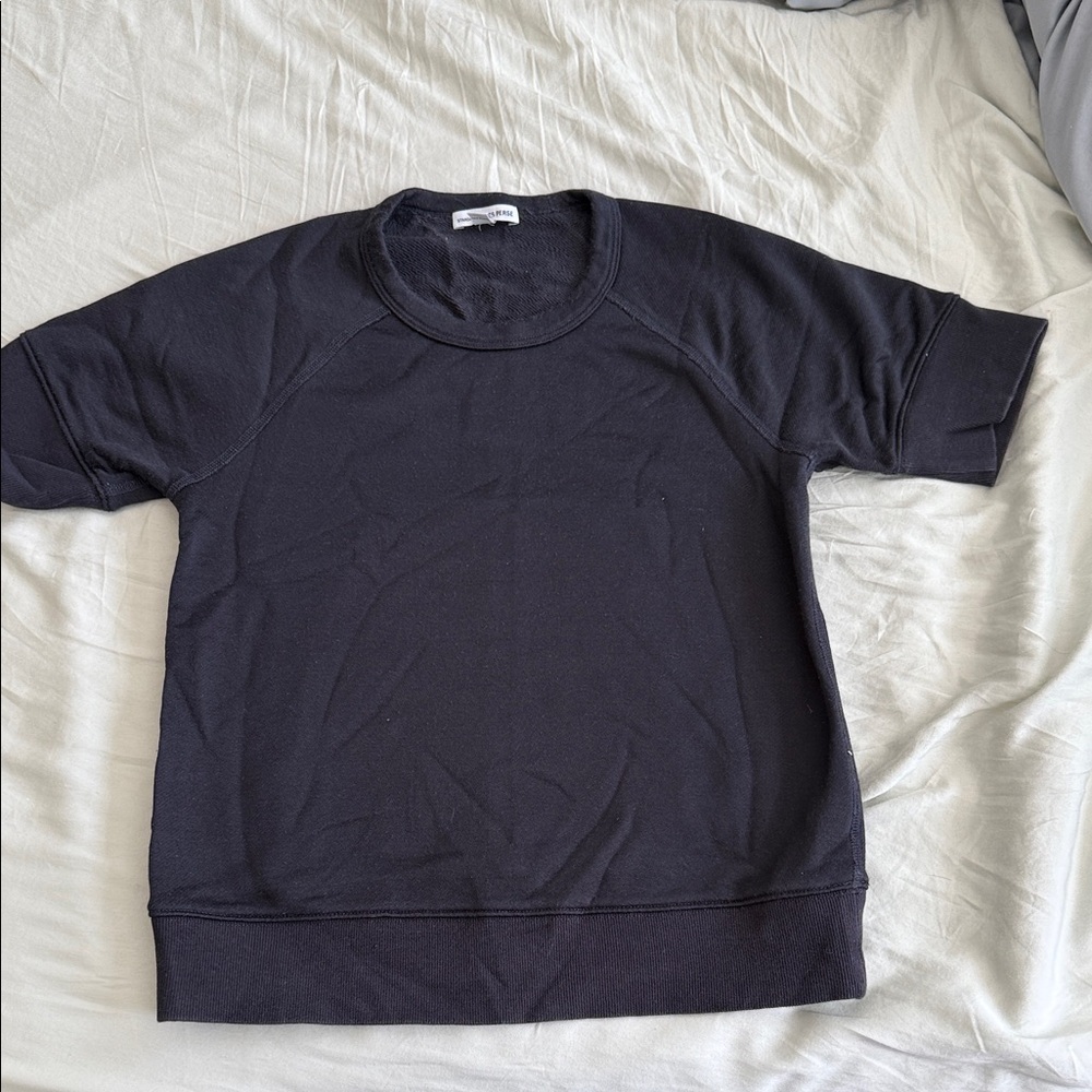 James Perse Short Sleeve Sweatshirt
